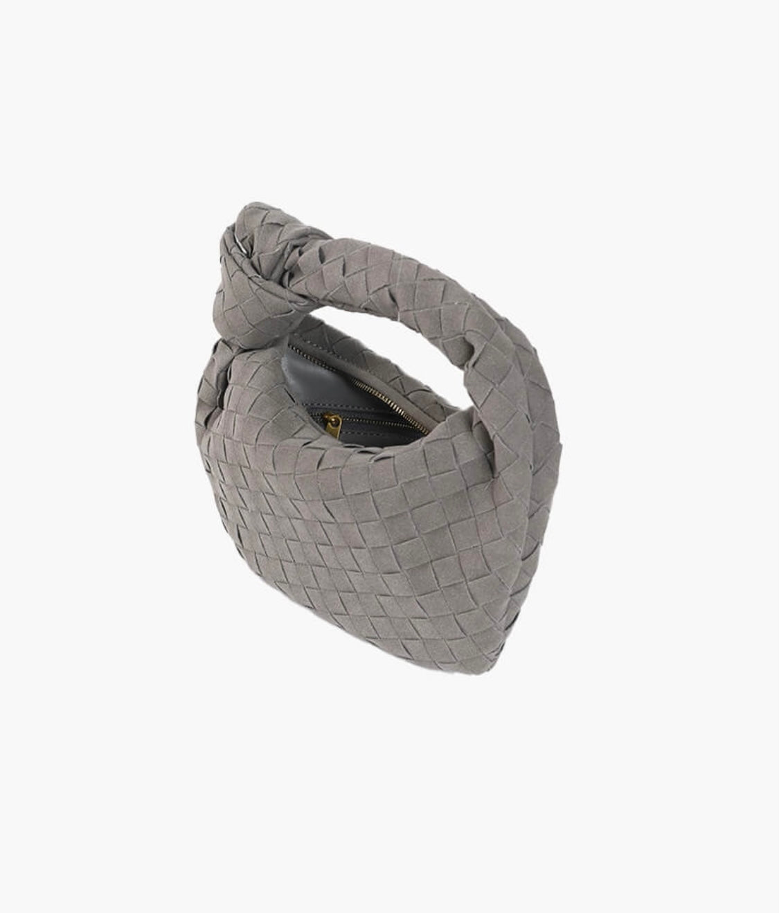 „Sac Tissé Bag Damen Handtasche GreyWildlederoptik“