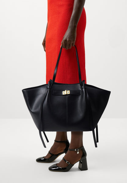 „Raya Bag Schultertasche Damen Schwarz Lederoptik“